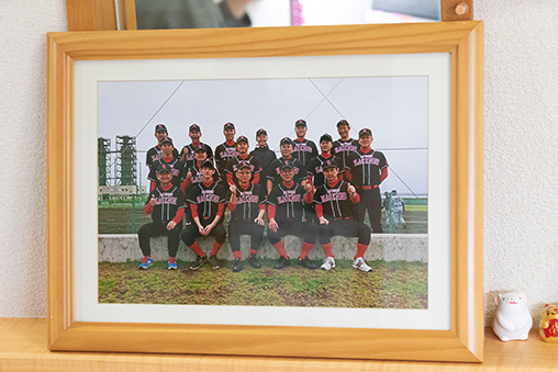 野球チームの写真